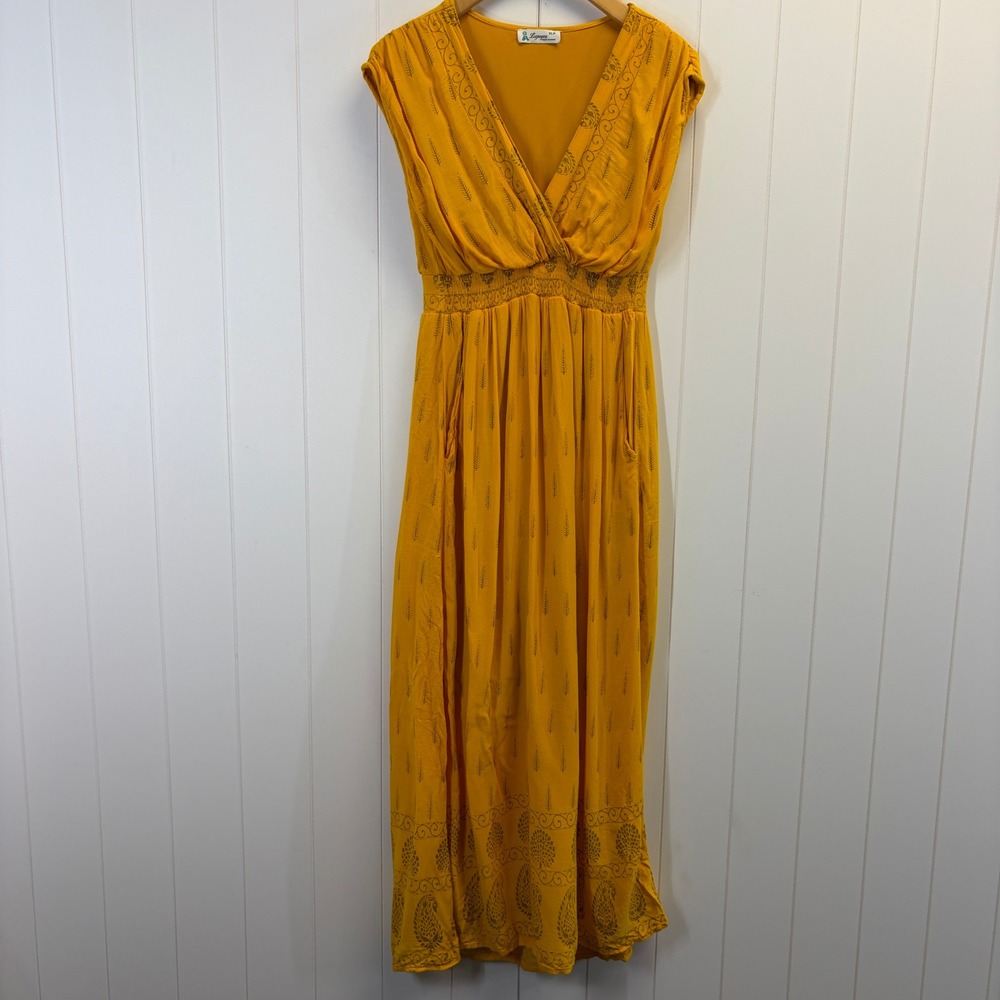 Lapogee Boho Maxi Dress Women Size XLP Cottage Peasant Prairie Hippie Summer